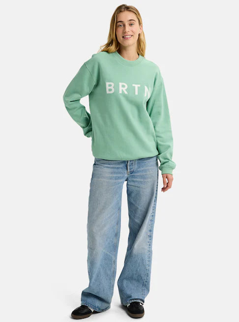 スノーボード ウェア バートン BURTON BRTN Crew Sweatshirt Soft Sage 25-26 送料無料 日本正規品 予約商品 店頭受け取り可能