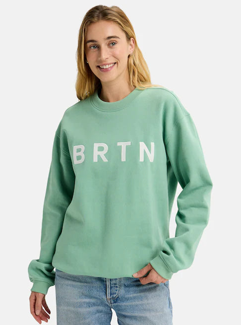 スノーボード ウェア バートン BURTON BRTN Crew Sweatshirt Soft Sage 25-26 送料無料 日本正規品 予約商品 店頭受け取り可能