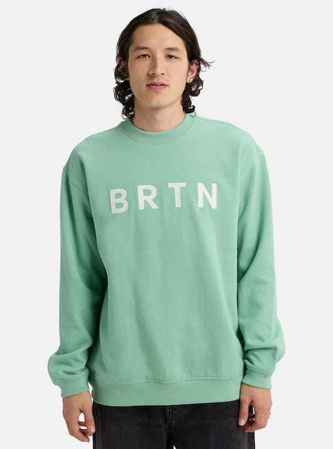 スノーボード ウェア バートン BURTON BRTN Crew Sweatshirt Soft Sage 25-26 送料無料 日本正規品 予約商品 店頭受け取り可能