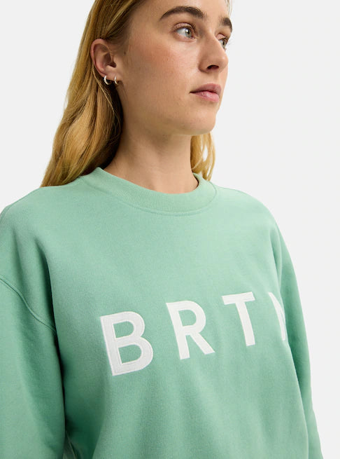 スノーボード ウェア バートン BURTON BRTN Crew Sweatshirt Soft Sage 25-26 送料無料 日本正規品 予約商品 店頭受け取り可能