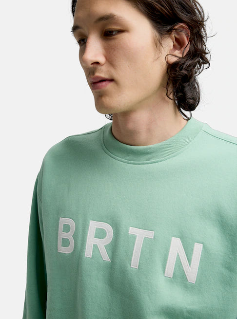 スノーボード ウェア バートン BURTON BRTN Crew Sweatshirt Soft Sage 25-26 送料無料 日本正規品 予約商品 店頭受け取り可能