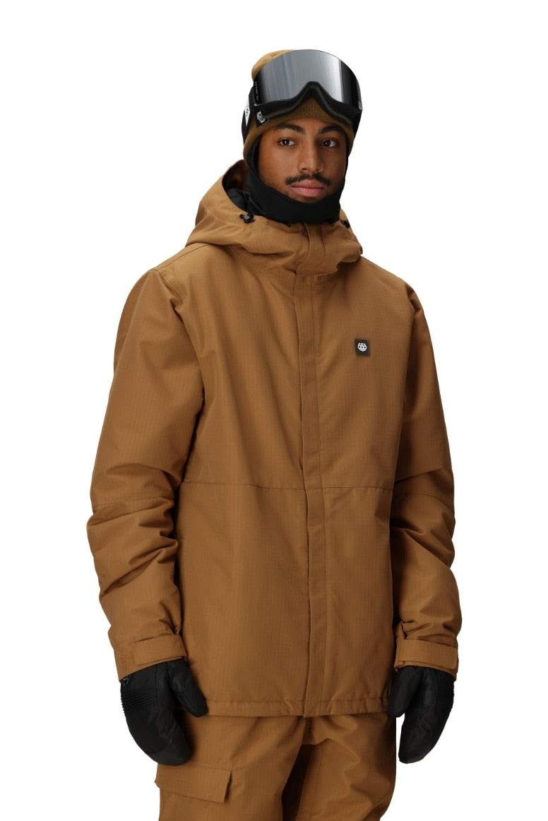 686 ロクハチロク MENS FOUNDATION INSULATED JACKET CARAMEL RIPSTOP 25-26 スノーボード ウェア