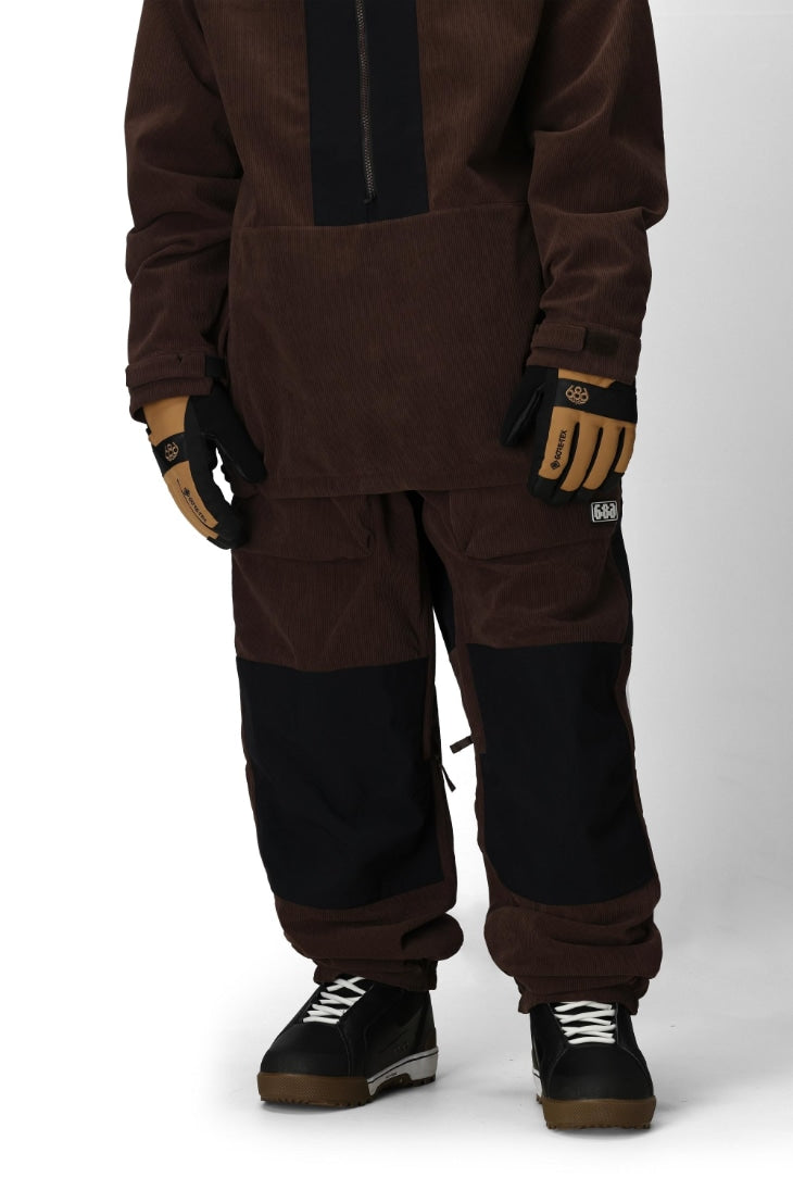 686 ロクハチロク Men's Ghost 2.5L Pant COFFEE CORDUROY 25-26 スノーボード ウェア