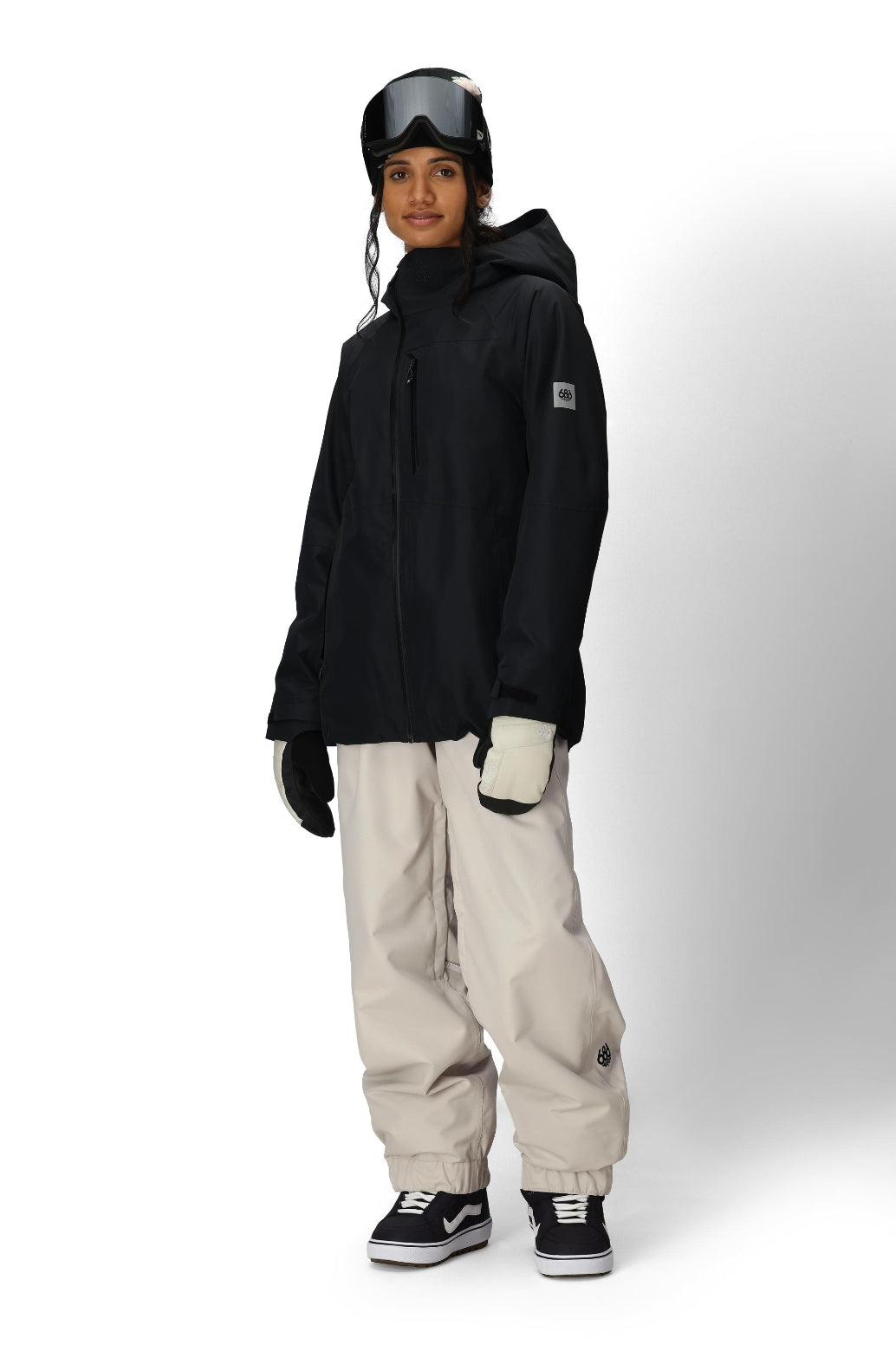 686 ロクハチロク WOMENS HYDRA THERMAGRAPHJACKET BLACK 25-26 スノーボード ウェア