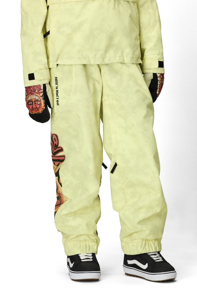 686 ロクハチロク WOMENS 686 SUBLIME SHELL PANT SUBLIME YELLOW TIE DYE 25-26 スノーボード ウェア