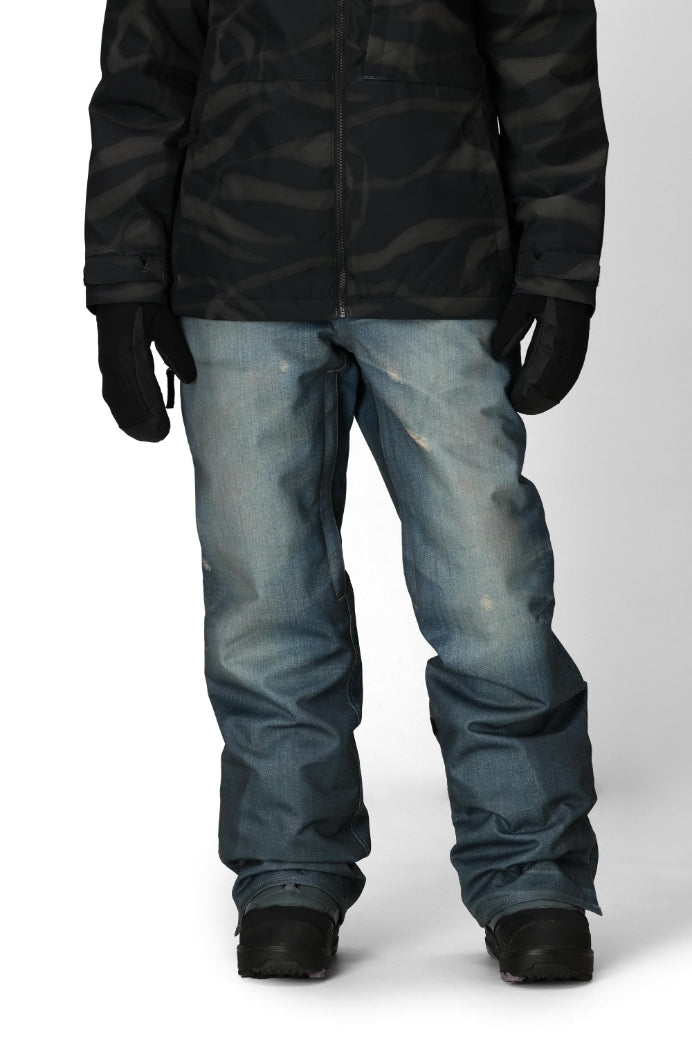 686 ロクハチロク WOMENS DECONSTRUCTED DENIM INSULATED PANT INDIGO DENIM 25-26 スノーボード ウェア