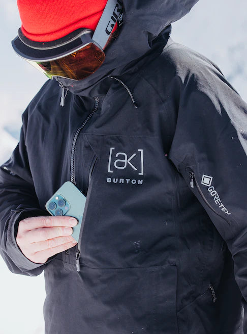 スノーボード ウェア バートン BURTON AK Velocity GORE-TEX Anorak True Black 25-26 送料無料 日本正規品 予約商品 店頭受け取り可能