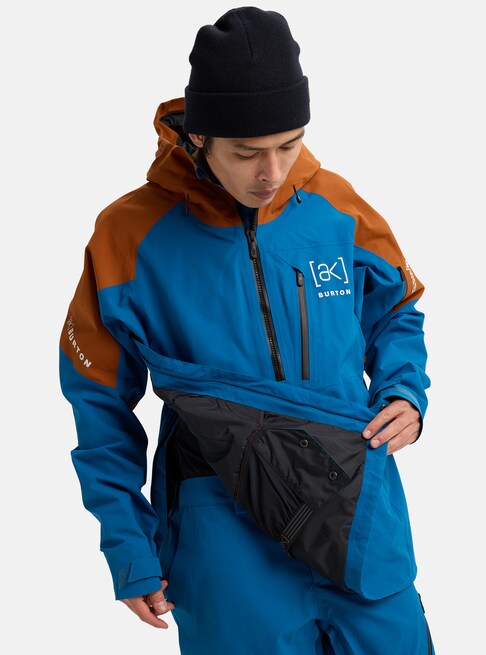 スノーボード ウェア バートン BURTON AK Velocity GORE-TEX Anorak Blue Teal / Chestnut Brown 25-26 送料無料 日本正規品 予約商品 店頭受け取り可能