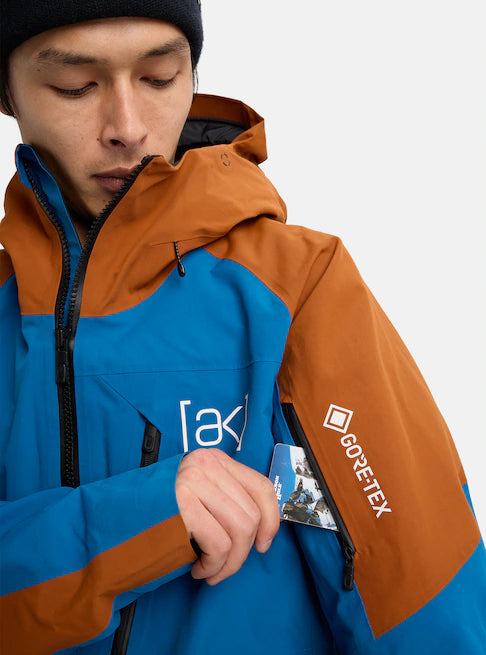 スノーボード ウェア バートン BURTON AK Velocity GORE-TEX Anorak Blue Teal / Chestnut Brown 25-26 送料無料 日本正規品 予約商品 店頭受け取り可能