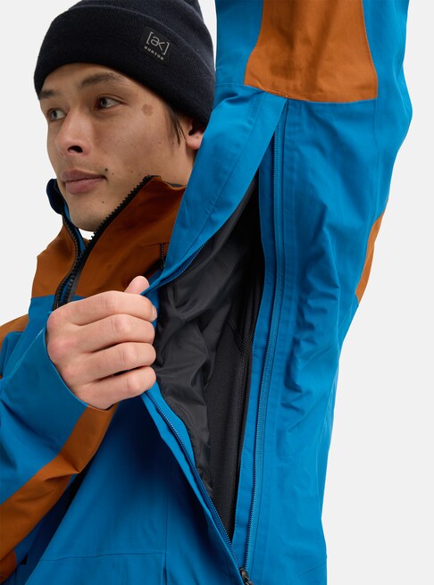 スノーボード ウェア バートン BURTON AK Velocity GORE-TEX Anorak Blue Teal / Chestnut Brown 25-26 送料無料 日本正規品 予約商品 店頭受け取り可能