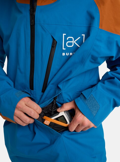 スノーボード ウェア バートン BURTON AK Velocity GORE-TEX Anorak Blue Teal / Chestnut Brown 25-26 送料無料 日本正規品 予約商品 店頭受け取り可能