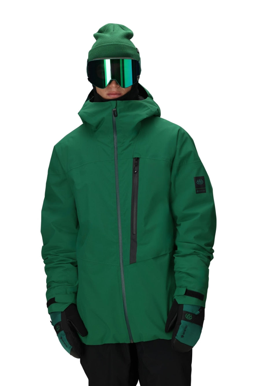 686 ロクハチロク MENS GORE-TEX GT THERMAGRAPHJACKET EMERALD GREEN 25-26 スノーボード ウェア