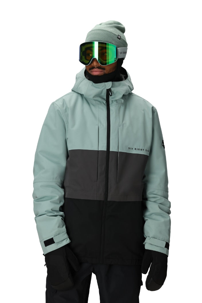 686 ロクハチロク MENS SMARTY 3-IN-1 FORM JACKET DUSTY MARINE COLORBLOCK 25-26 スノーボード ウェア