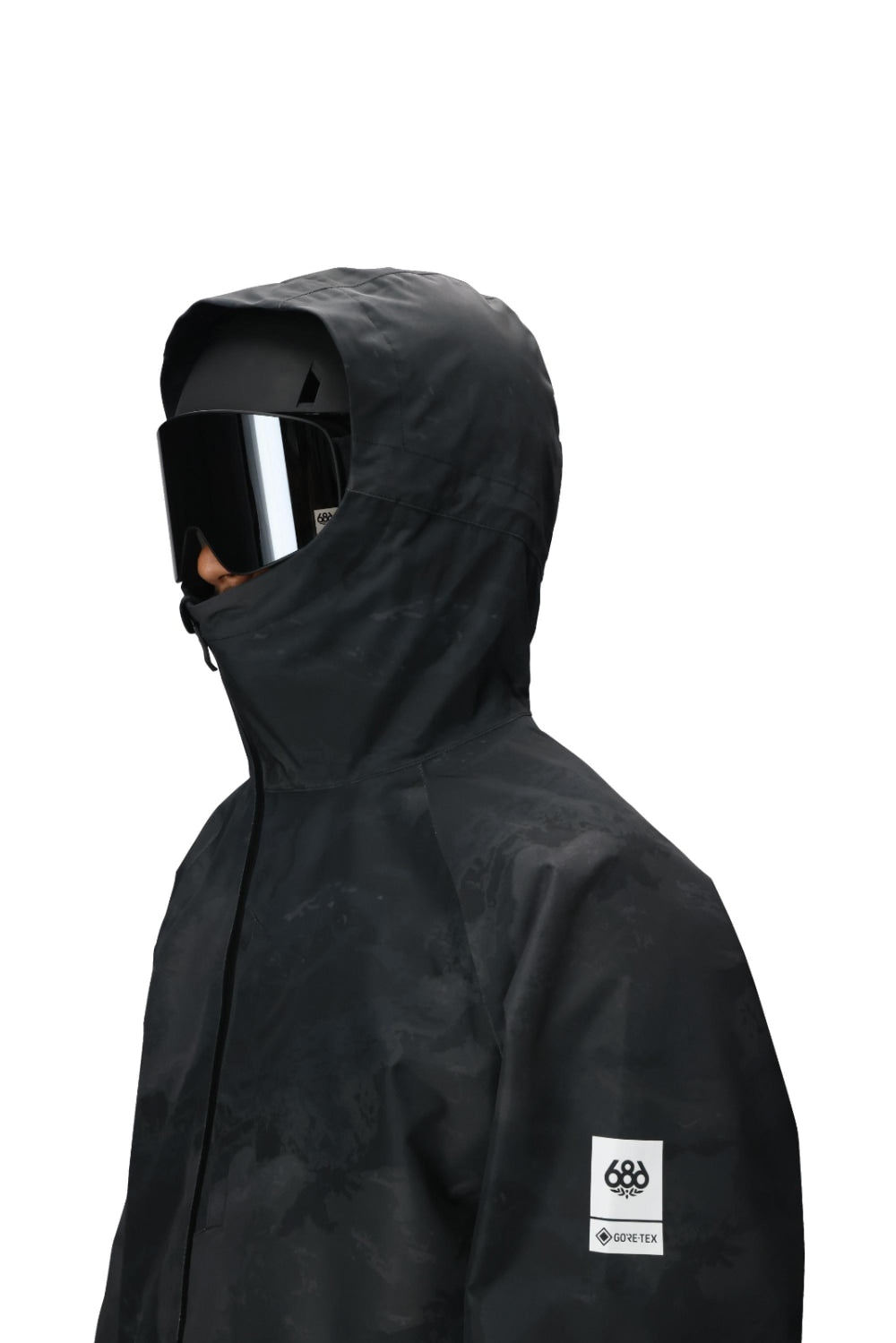 686 ロクハチロク MENS GORE-TEX FRAGMENT SHELL ANORAK BLACK HEMISPHERE 25-26 スノーボード ウェア