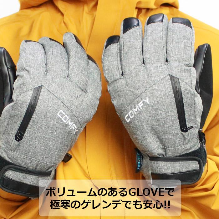 COMFY コンフィ [comfy] GLOVE  スノーボード グローブ Black