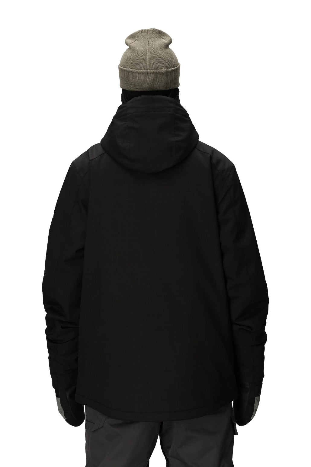686 ロクハチロク MENS NIGHTLINE INSULATED JACKET BLACK HERRINGBONE 25-26 スノーボード ウェア