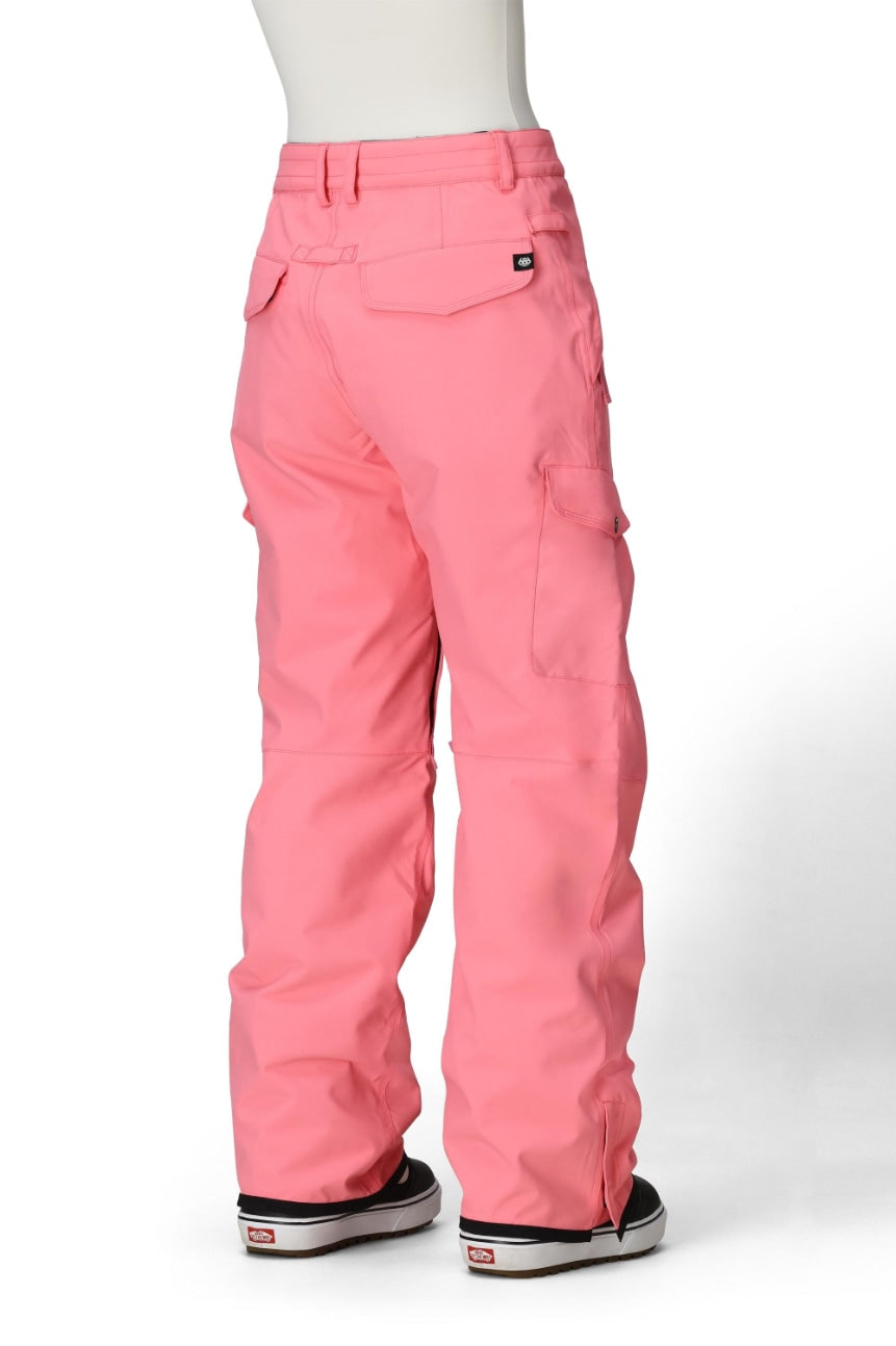 686 ロクハチロク WOMENS AURA INSULATED CARGO PANT GERANIUM PINK 25-26 スノーボード ウェア