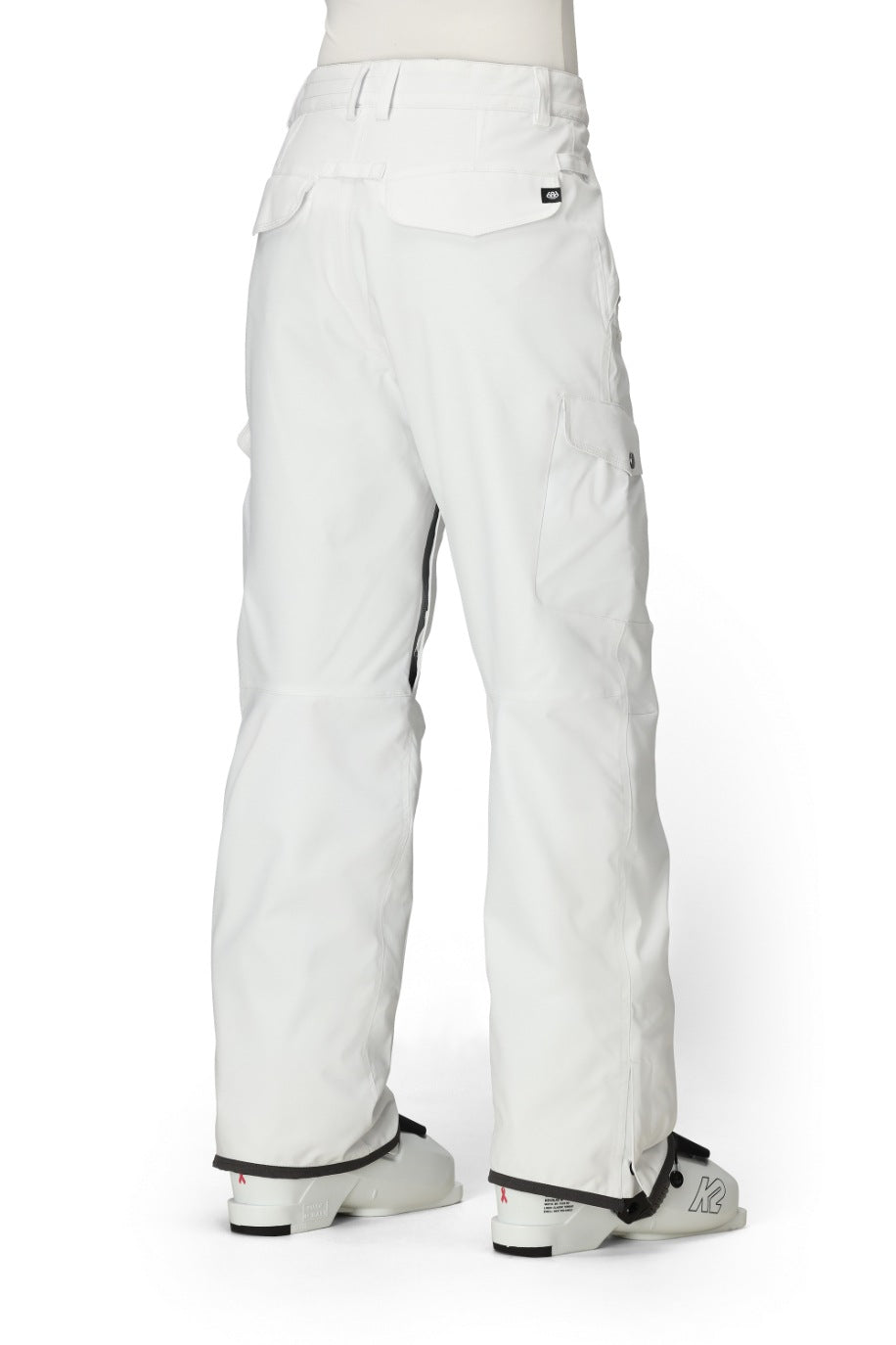 686 ロクハチロク WOMENS AURA INSULATED CARGO PANT WHITE 25-26 スノーボード ウェア