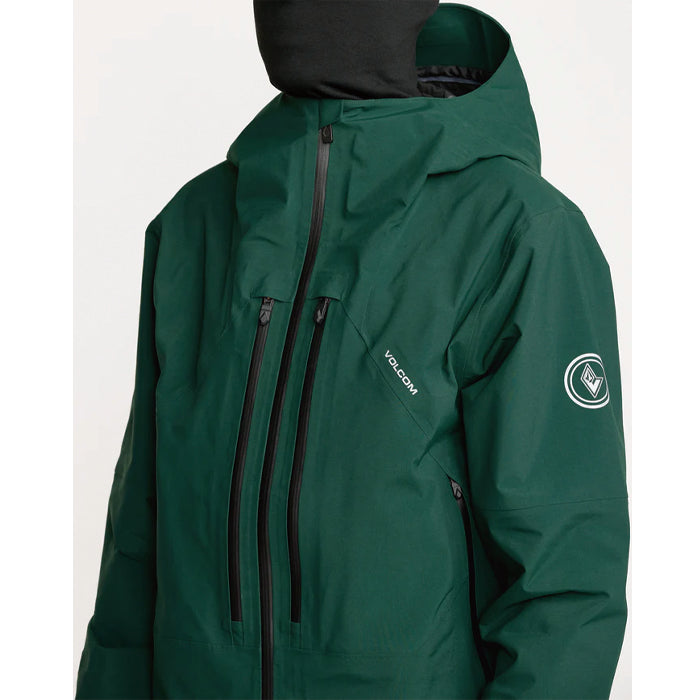 25-26 VOLCOM ANYOX GUIDE GORE PRO SHELL JKT BGR-BLACK GREEN 25-26