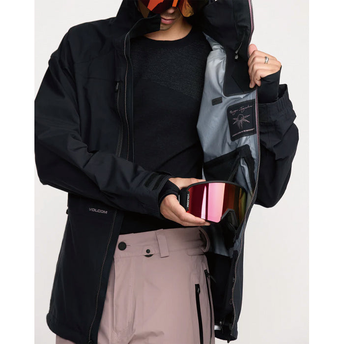 25-26 VOLCOM GUCH STRETCH GORE JACKET BLK-BLACK 25-26