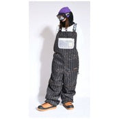 スノーボード ウェア プランビー PLAN B WORKER BIB PANTS  STRIPE 送料無料 日本正規品 予約商品 店頭受け取り可能