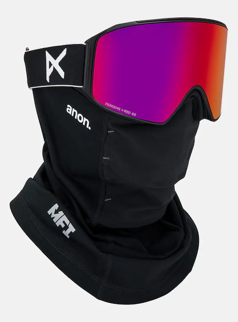 スノーボード ゴーグル アノン ANON M4 Goggles (Cylindrical) + Bonus Lens + MFI Face Mask Black/Perceive Sunny Red 25-26 送料無料 日本正規品 予約商品 店頭受け取り可能
