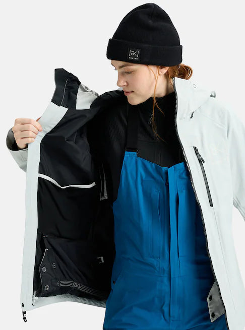 スノーボード ウェア バートン BURTON W AK Upshift GORE-TEX 2L Jacket Gray Cloud 25-26 送料無料 日本正規品 予約商品 店頭受け取り可能