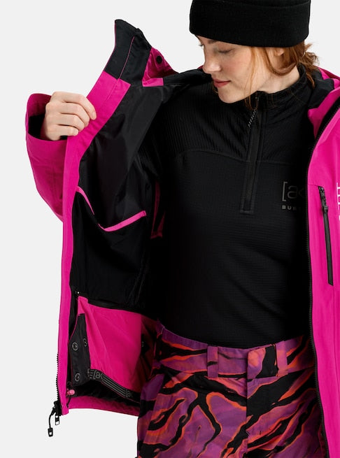 スノーボード ウェア バートン BURTON W AK Upshift GORE-TEX 2L Jacket Very Berry 25-26 送料無料 日本正規品 予約商品 店頭受け取り可能