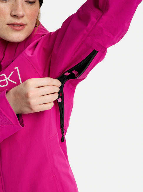 スノーボード ウェア バートン BURTON W AK Upshift GORE-TEX 2L Jacket Very Berry 25-26 送料無料 日本正規品 予約商品 店頭受け取り可能