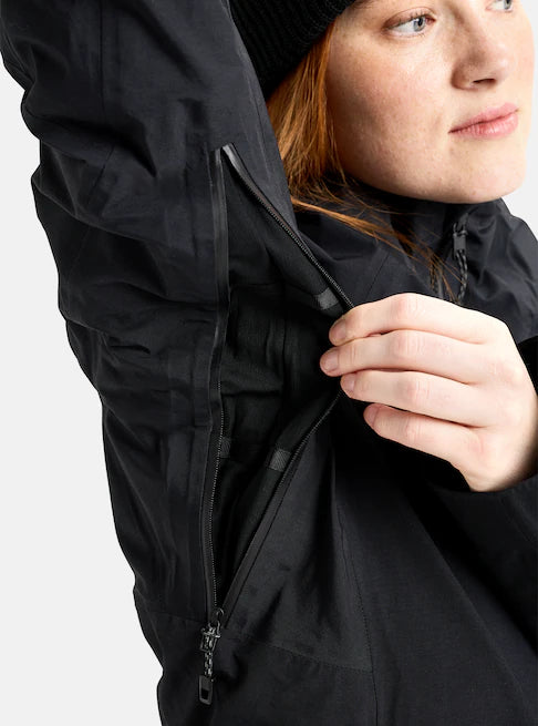 スノーボード ウェア バートン BURTON W AK Upshift GORE-TEX 2L Jacket True Black 25-26 送料無料 日本正規品 予約商品 店頭受け取り可能