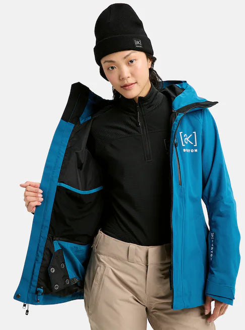 スノーボード ウェア バートン BURTON W AK Upshift GORE-TEX 2L Jacket Blue Teal 25-26 送料無料 日本正規品 予約商品 店頭受け取り可能