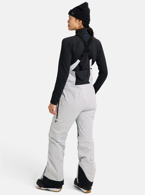 スノーボード ウェア バートン BURTON W AK Kimmy GORE-TEX 2L Bib Pants Gray Cloud 25-26 送料無料 日本正規品 予約商品 店頭受け取り可能