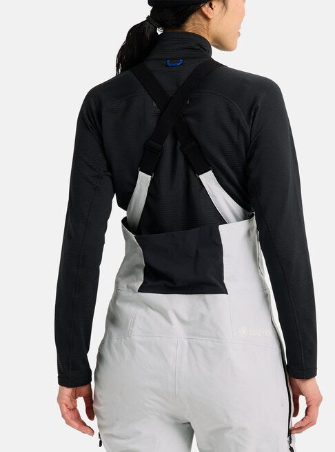 スノーボード ウェア バートン BURTON W AK Kimmy GORE-TEX 2L Bib Pants Gray Cloud 25-26 送料無料 日本正規品 予約商品 店頭受け取り可能