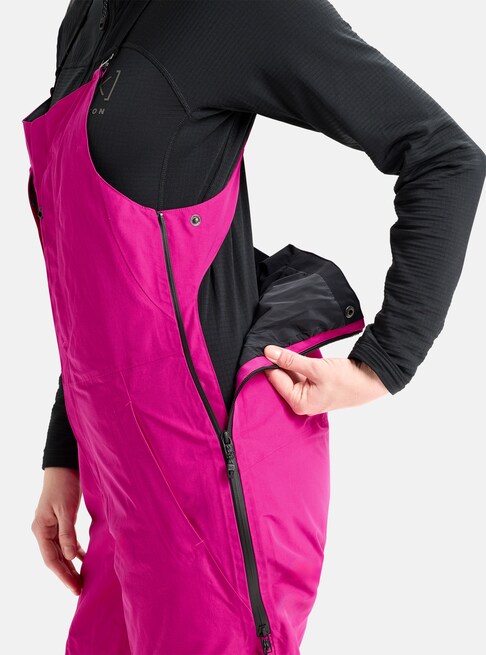 スノーボード ウェア バートン BURTON W AK Kimmy GORE-TEX 2L Bib Pants Very Berry 25-26 送料無料 日本正規品 予約商品 店頭受け取り可能