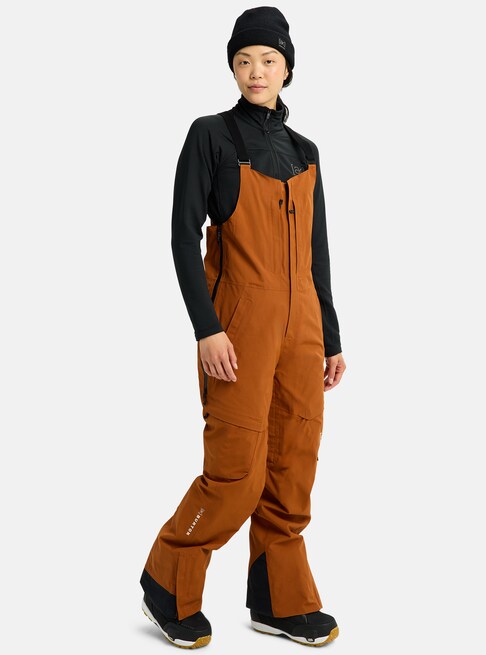 スノーボード ウェア バートン BURTON W AK Kimmy GORE-TEX 2L Bib Pants Chestnut Brown 25-26 送料無料 日本正規品 予約商品 店頭受け取り可能