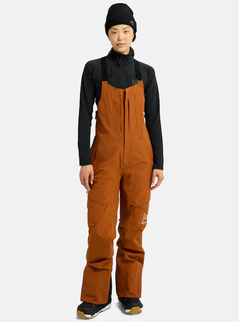 スノーボード ウェア バートン BURTON W AK Kimmy GORE-TEX 2L Bib Pants Chestnut Brown 25-26 送料無料 日本正規品 予約商品 店頭受け取り可能