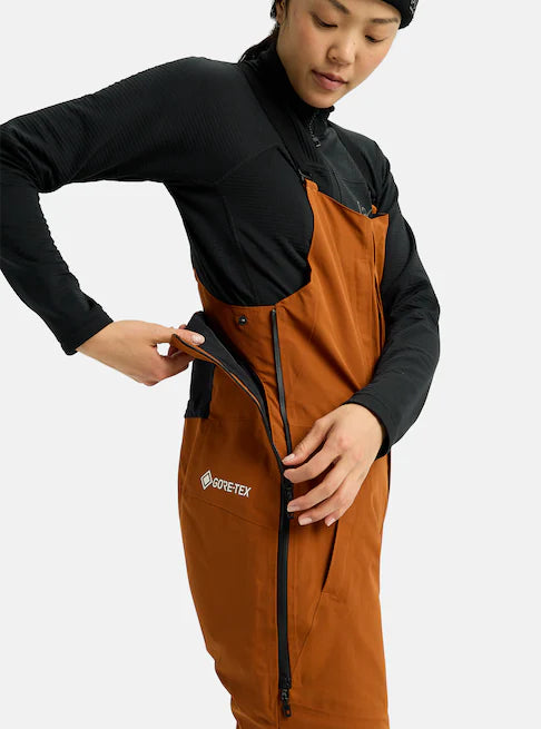 スノーボード ウェア バートン BURTON W AK Kimmy GORE-TEX 2L Bib Pants Chestnut Brown 25-26 送料無料 日本正規品 予約商品 店頭受け取り可能
