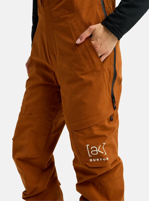 スノーボード ウェア バートン BURTON W AK Kimmy GORE-TEX 2L Bib Pants Chestnut Brown 25-26 送料無料 日本正規品 予約商品 店頭受け取り可能