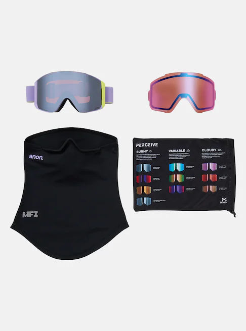スノーボード ゴーグル アノン ANON Sync Goggles + Lens + MFI Face Mask Hyper Lilac/Perceive Sunny Onyx 25-26 送料無料 日本正規品 予約商品 店頭受け取り可能