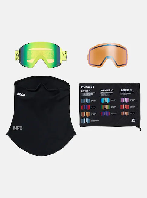 スノーボード ゴーグル アノン ANON Sync Goggles + Lens + MFI Face Mask Whirlwind/Perceive Variable Green 25-26 送料無料 日本正規品 予約商品 店頭受け取り可能