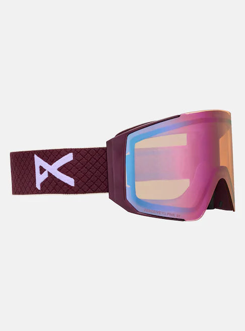 スノーボード ゴーグル アノン ANON Sync Goggles + Lens + MFI Face Mask Deep Cherry/Perceive Cloudy Pink 25-26 送料無料 日本正規品 予約商品 店頭受け取り可能