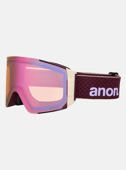 スノーボード ゴーグル アノン ANON Sync Goggles + Lens + MFI Face Mask Deep Cherry/Perceive Cloudy Pink 25-26 送料無料 日本正規品 予約商品 店頭受け取り可能