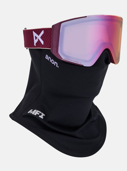 スノーボード ゴーグル アノン ANON Sync Goggles + Lens + MFI Face Mask Deep Cherry/Perceive Cloudy Pink 25-26 送料無料 日本正規品 予約商品 店頭受け取り可能