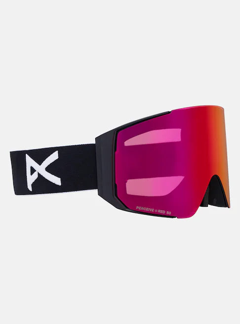 スノーボード ゴーグル アノン ANON Sync Goggles + Lens + MFI Face Mask Black/Perceive Sunny Red 25-26 送料無料 日本正規品 予約商品 店頭受け取り可能