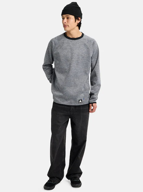 スノーボード ウェア バートン BURTON Crown Weatherproof Crew Fleece True Black Heather 25-26 送料無料 日本正規品 予約商品 店頭受け取り可能