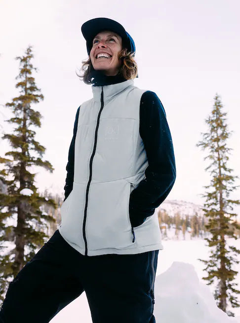 スノーボード ウェア バートン BURTON W AK Helium Stretch Insulated Vest Gray Cloud 25-26 送料無料 日本正規品 予約商品 店頭受け取り可能