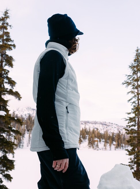 スノーボード ウェア バートン BURTON W AK Helium Stretch Insulated Vest Gray Cloud 25-26 送料無料 日本正規品 予約商品 店頭受け取り可能