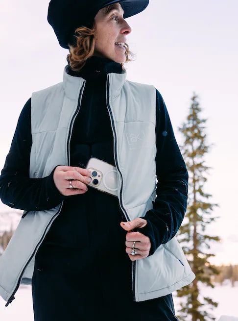 スノーボード ウェア バートン BURTON W AK Helium Stretch Insulated Vest Gray Cloud 25-26 送料無料 日本正規品 予約商品 店頭受け取り可能