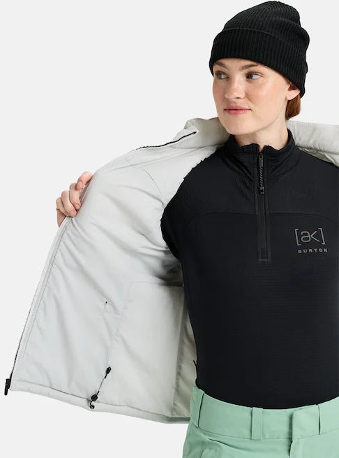 スノーボード ウェア バートン BURTON W AK Helium Stretch Insulated Vest Gray Cloud 25-26 送料無料 日本正規品 予約商品 店頭受け取り可能