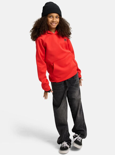 スノーボード ウェア バートン BURTON Crown Weatherproof Pullover Fleece Flame Scarlet キッズ 25-26 送料無料 日本正規品 予約商品 店頭受け取り可能